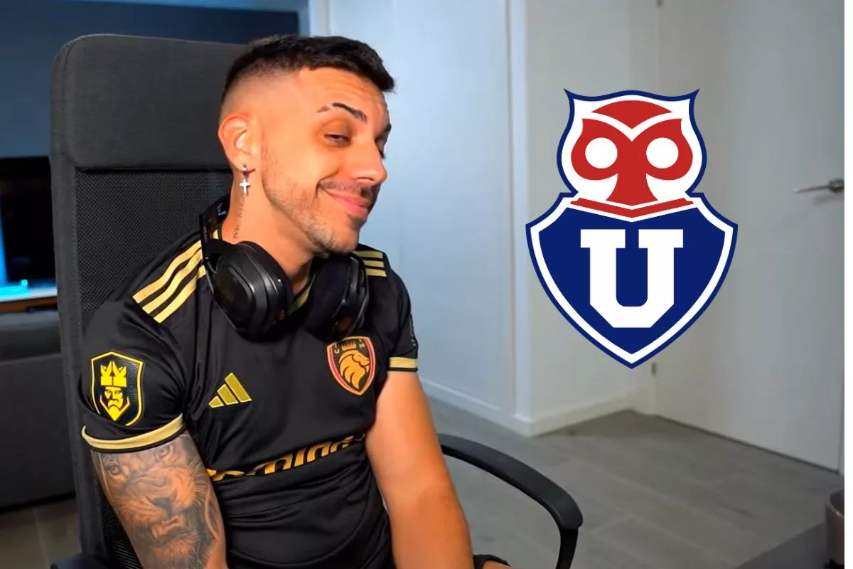 ¡Ícono Super Prime! Hinchas de U. de Chile convencieron a reconocido streamer DJMariio a incorporar el escudo de la U en su canal Twitch