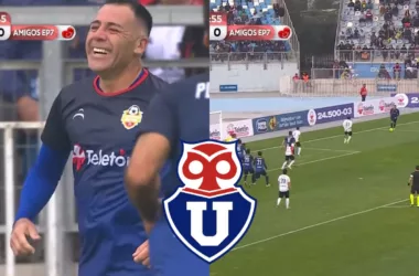 [VIDEO] Sin ángulo y a tres dedos: El golazo de Nelson "Chupa" Pinto en el Superclásico solidario de la Teletón