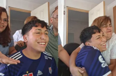 Se hizo viral: Joven hincha de Universidad de Chile emociona a toda su familia con puntaje obtenido en la PAES