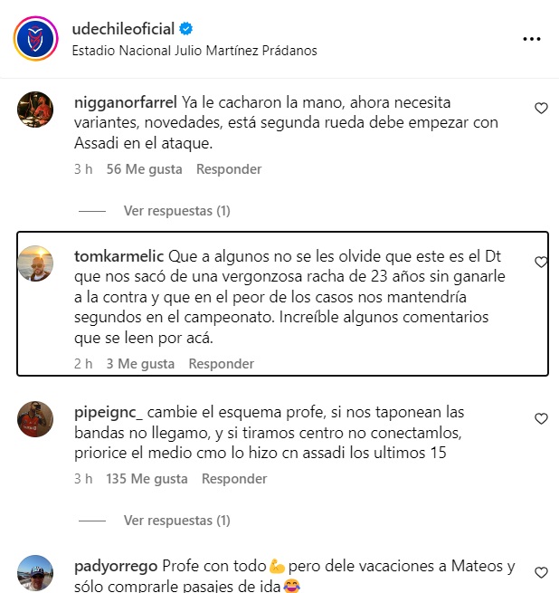 "A la calma": esta fue la llamativa reacción de los hinchas de Universidad de Chile con Gustavo Álvarez tras amargos resultados