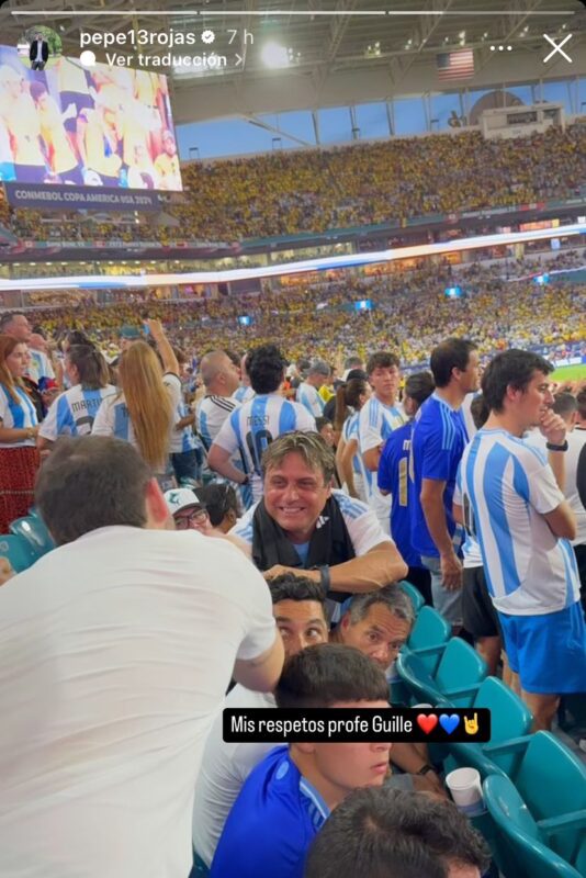 "Mis respetos": Pepe Rojas mostró su encuentro con dos extécnicos de la U en la final de Copa América