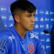 Marcelo Morales en una conferencia de prensa con Universidad de Chile.