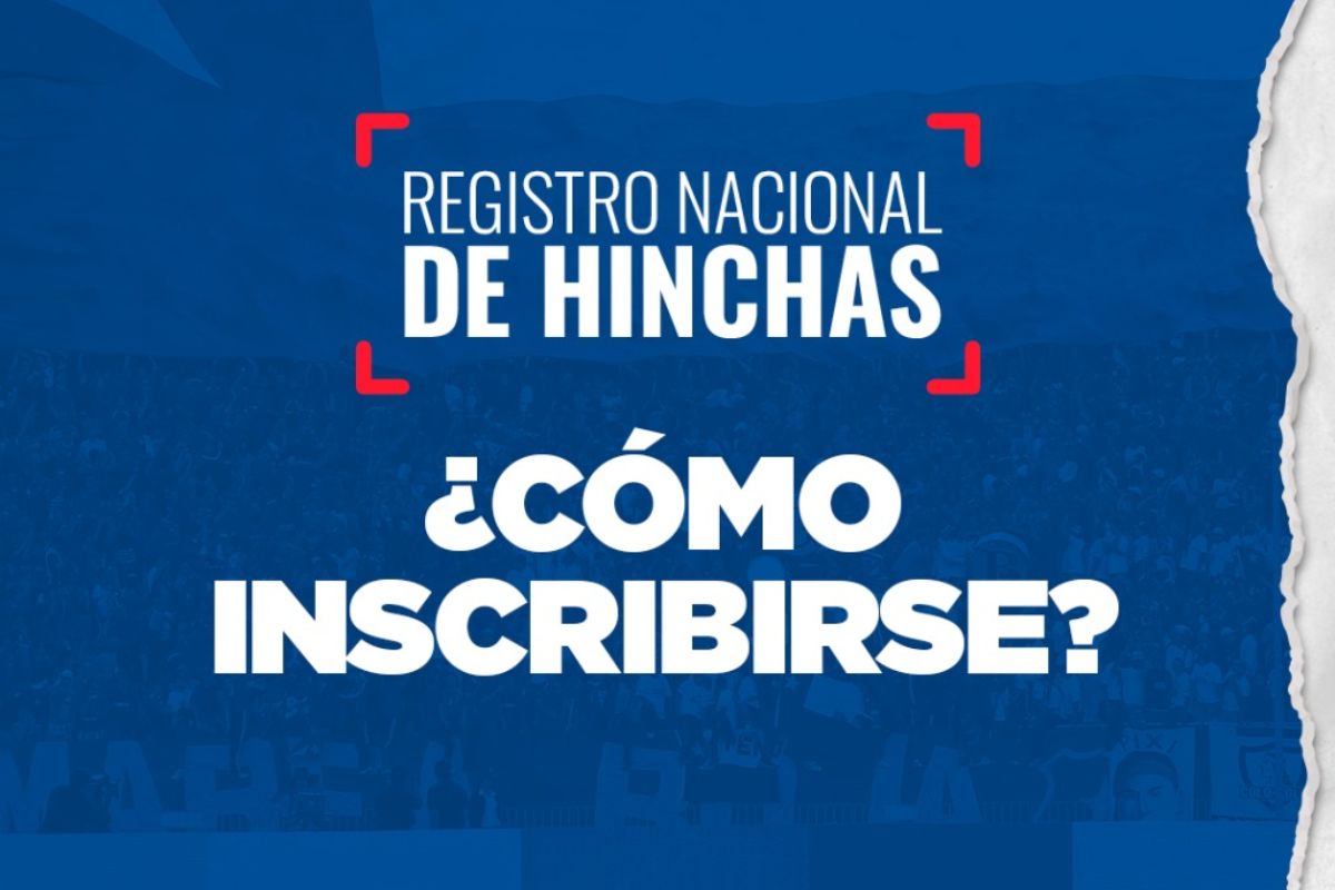 En solo 5 sencillos pasos: ¿Cómo inscribirse en el Registro Nacional de Hinchas?