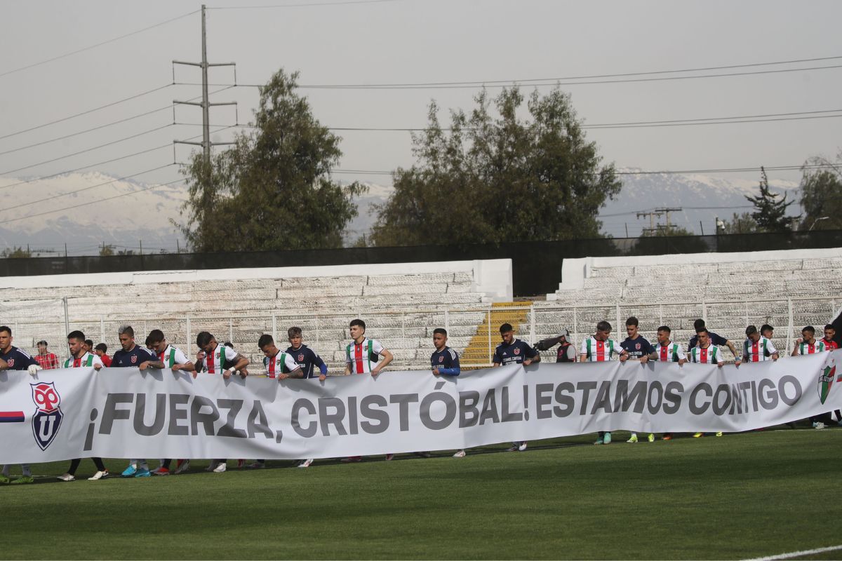 VIDEO | La U y Palestino se unen para emotivo homenaje a Cristóbal Campos