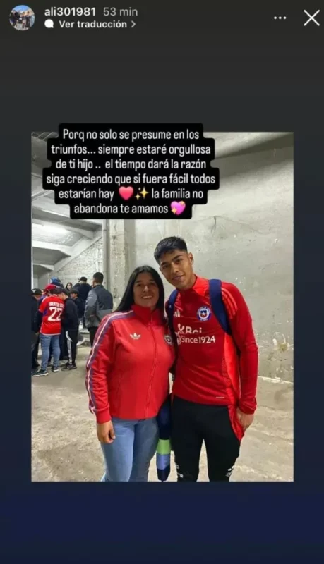 Mamá de Darío Osorio se lanza contra los críticos de su hijo tras duelos de La Roja