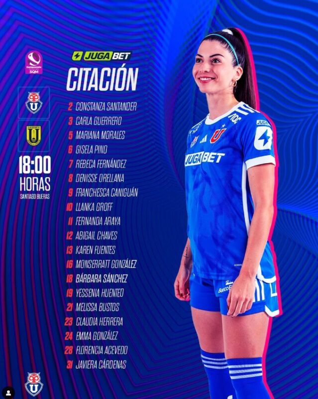 Horario y dónde ver EN VIVO el partido de la U vs Universidad de Concepción por el Campeonato Femenino