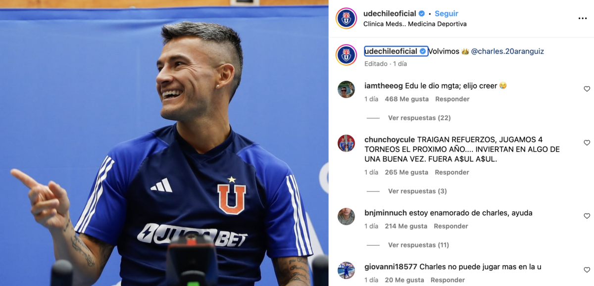 El gesto de Eduardo Vargas que ilusiona al hincha de Universidad de Chile