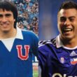 Martín Gálvez y Eduardo Vargas con la camiseta de la U.