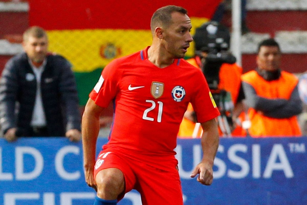 Marcelo Díaz en la Selección Chilena.