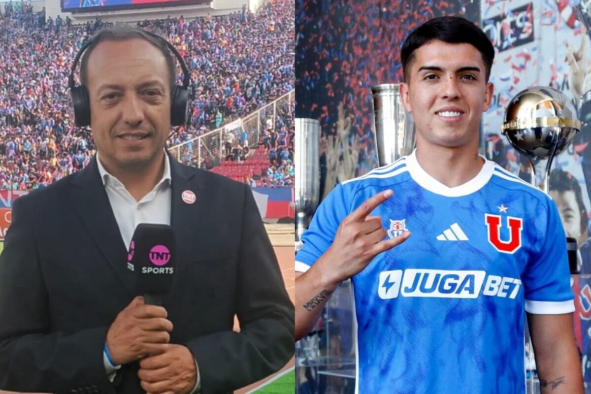 Marcelo Díaz y Julián Alfaro con camiseta de la U.