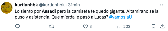 "La camiseta le quedó gigante": Hinchas destrozan a jugador de la U tras la goleada sobre Santiago Morning